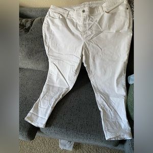 White Skinny Leg Denim Jeans